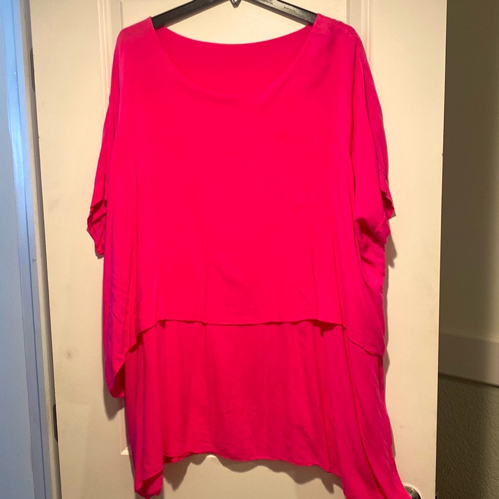 Oversize blouse - tunic. .Pink up to 2-3 xl from Europe